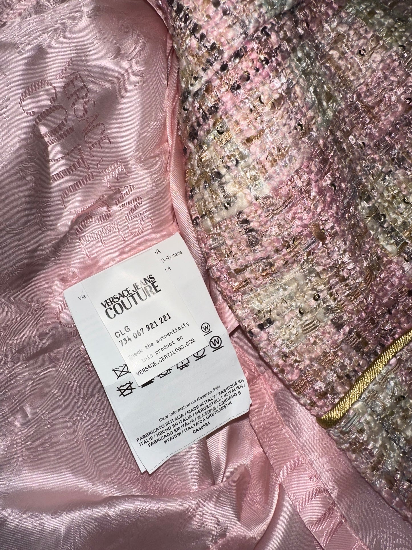 Vintage Versace Tweed Dress