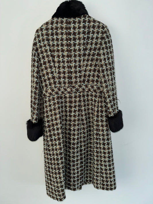 Vintage Tweed Long Coat