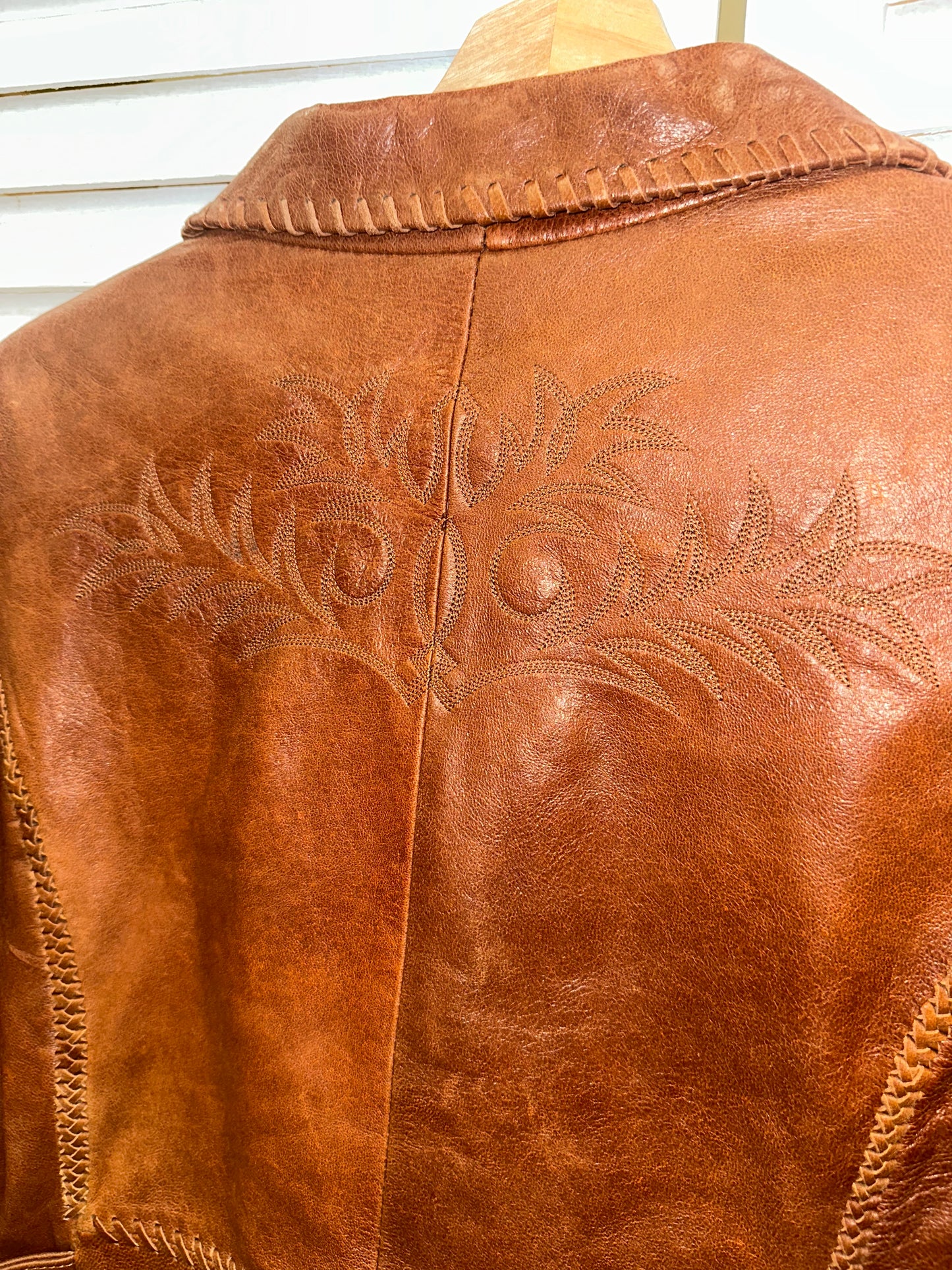 Vintage Brown Leather Jacket