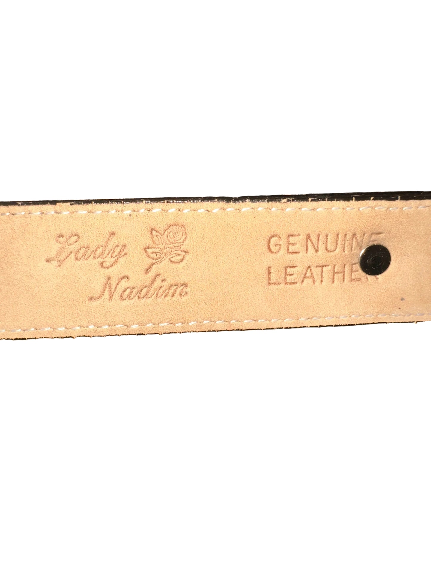 Vintage Cheetah Belt with Silver Accents
