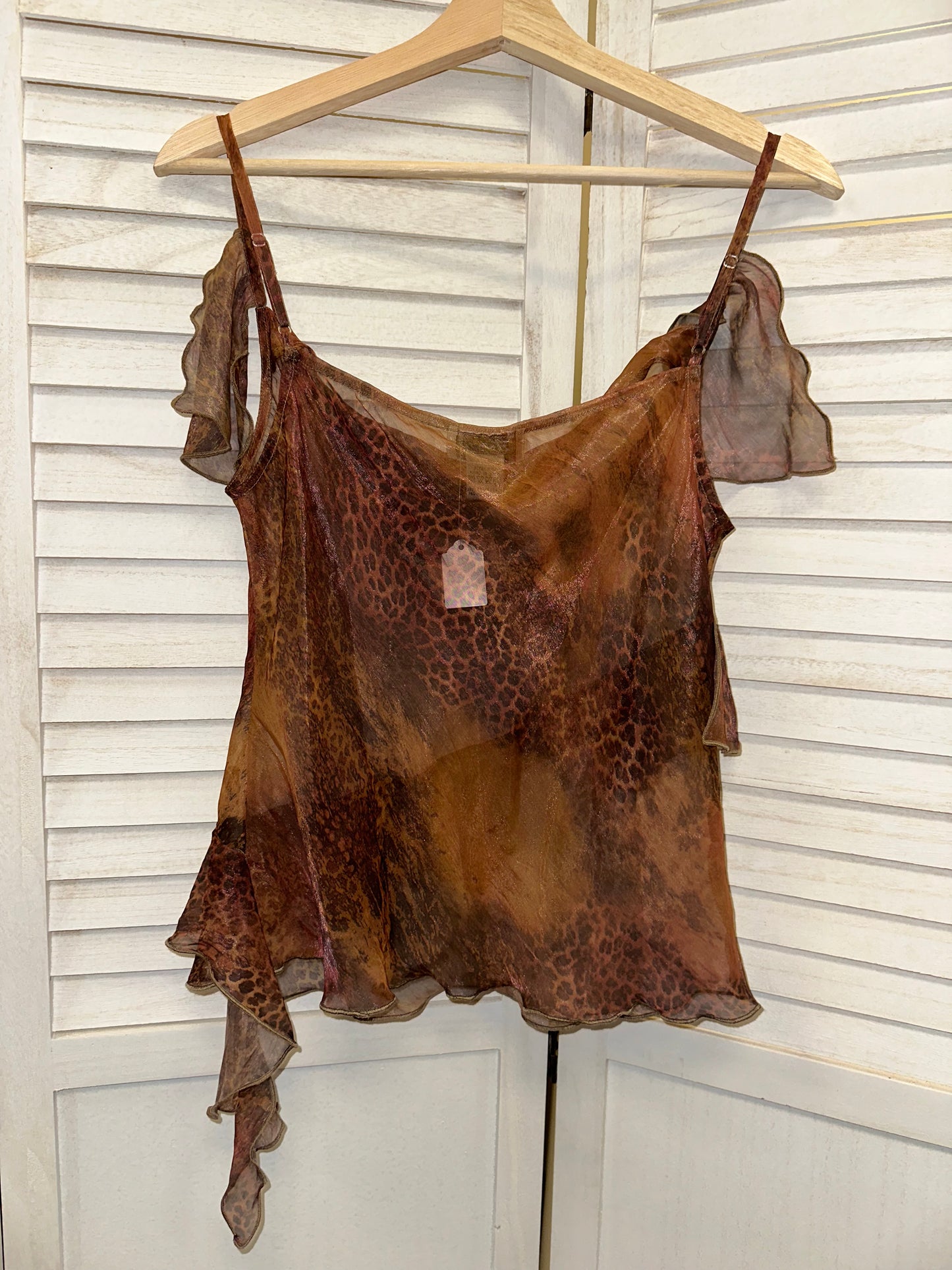 Vintage Sheer Cheetah Tank Top