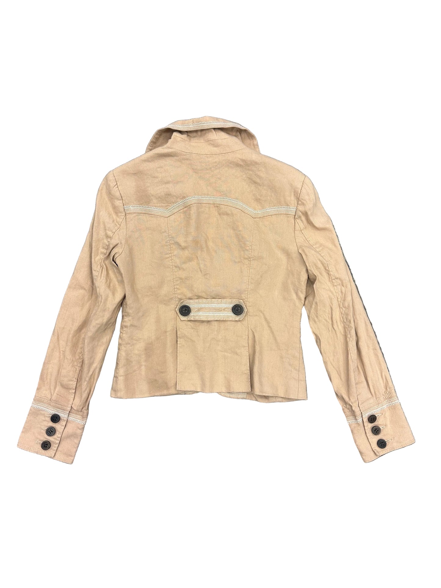 Vintage Y2K Blazer with Leopard Lining