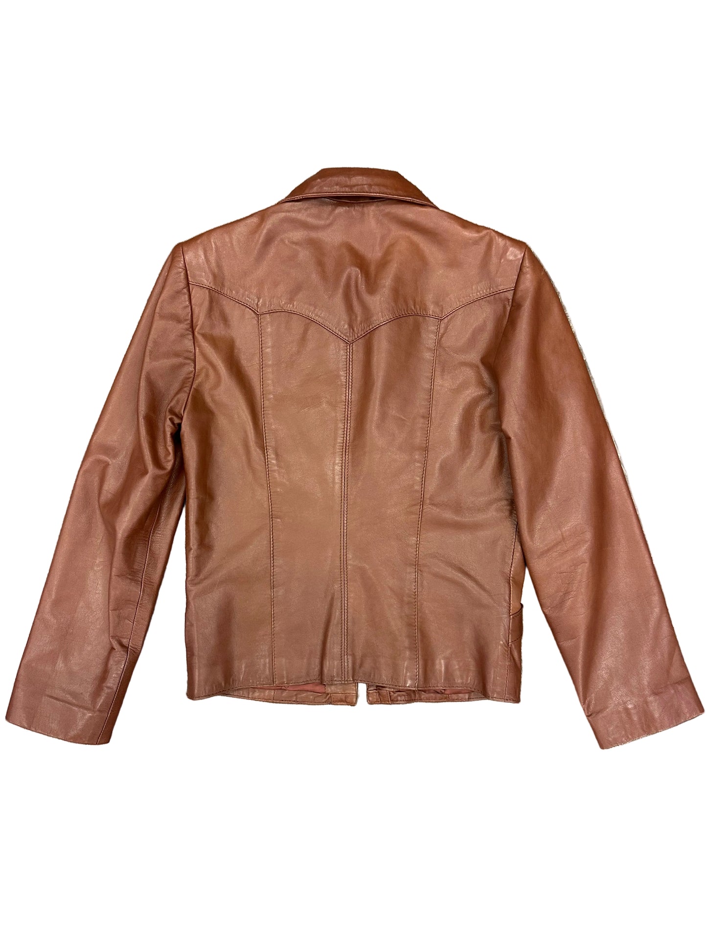 Vintage Brown Leather Jacket