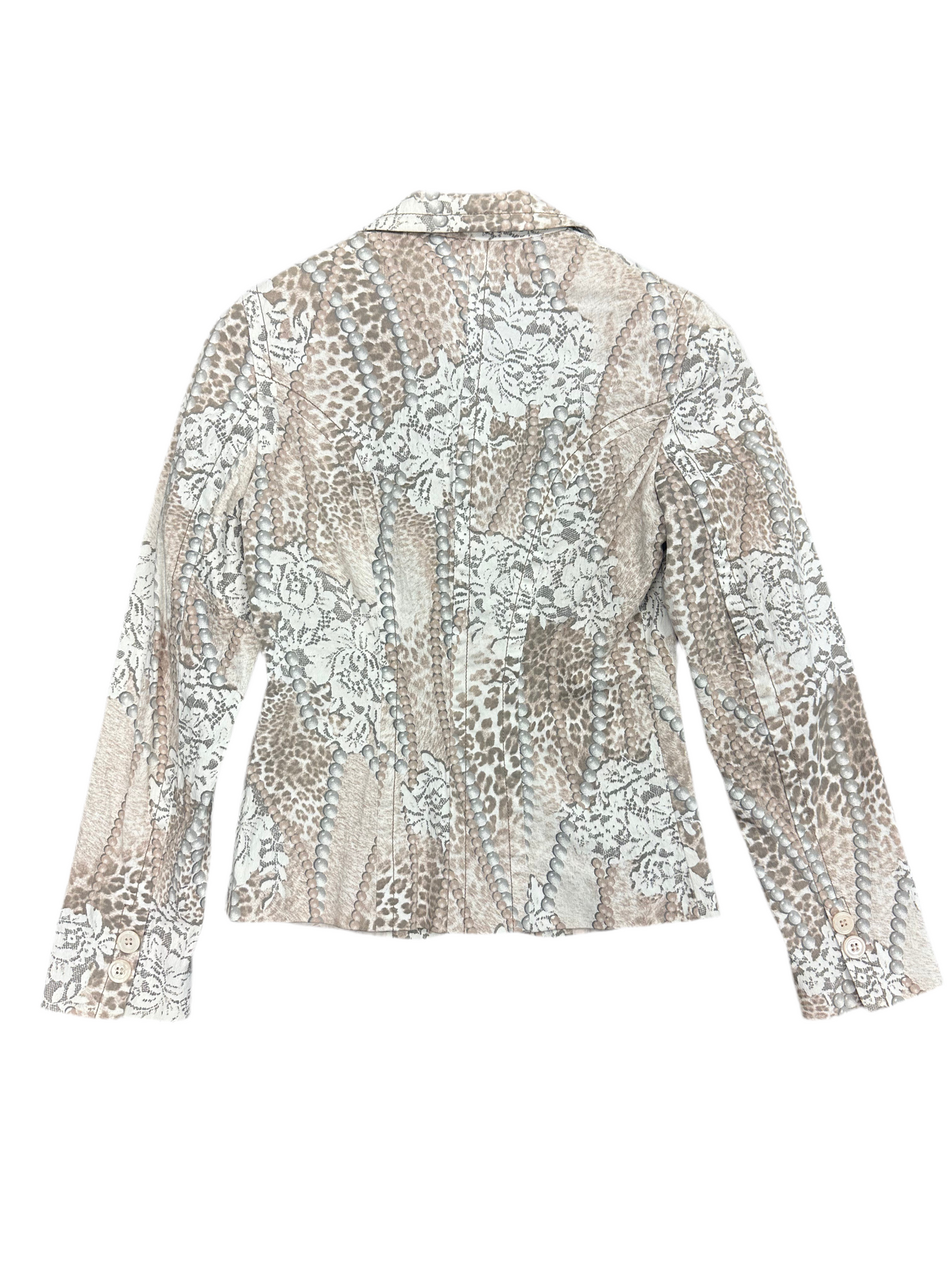 Vintage Blazer with Faux Pearl Detailing