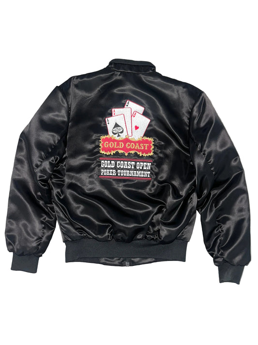 1980s Casino Shiny Bomber Jacket