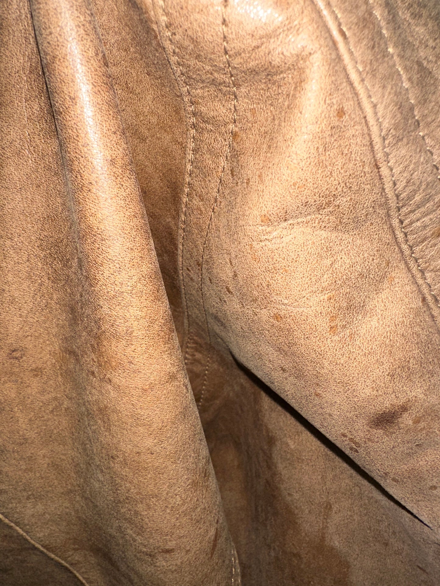 Vintage Leather Bomber Jacket