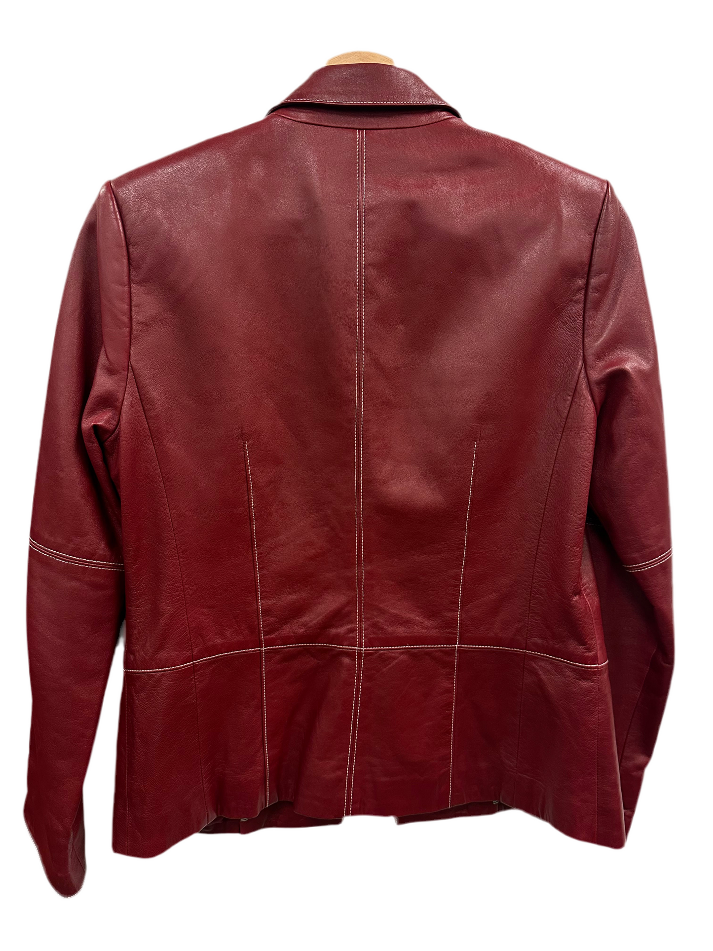 Vintage Red Leather Jacket