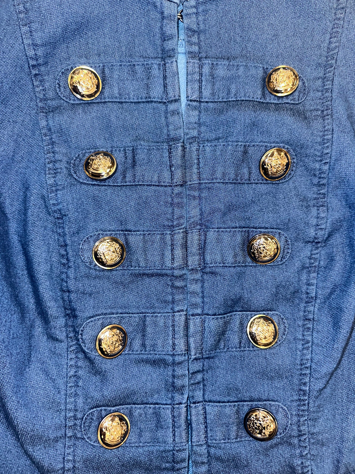 Vintage Denim Napoleon Jacket