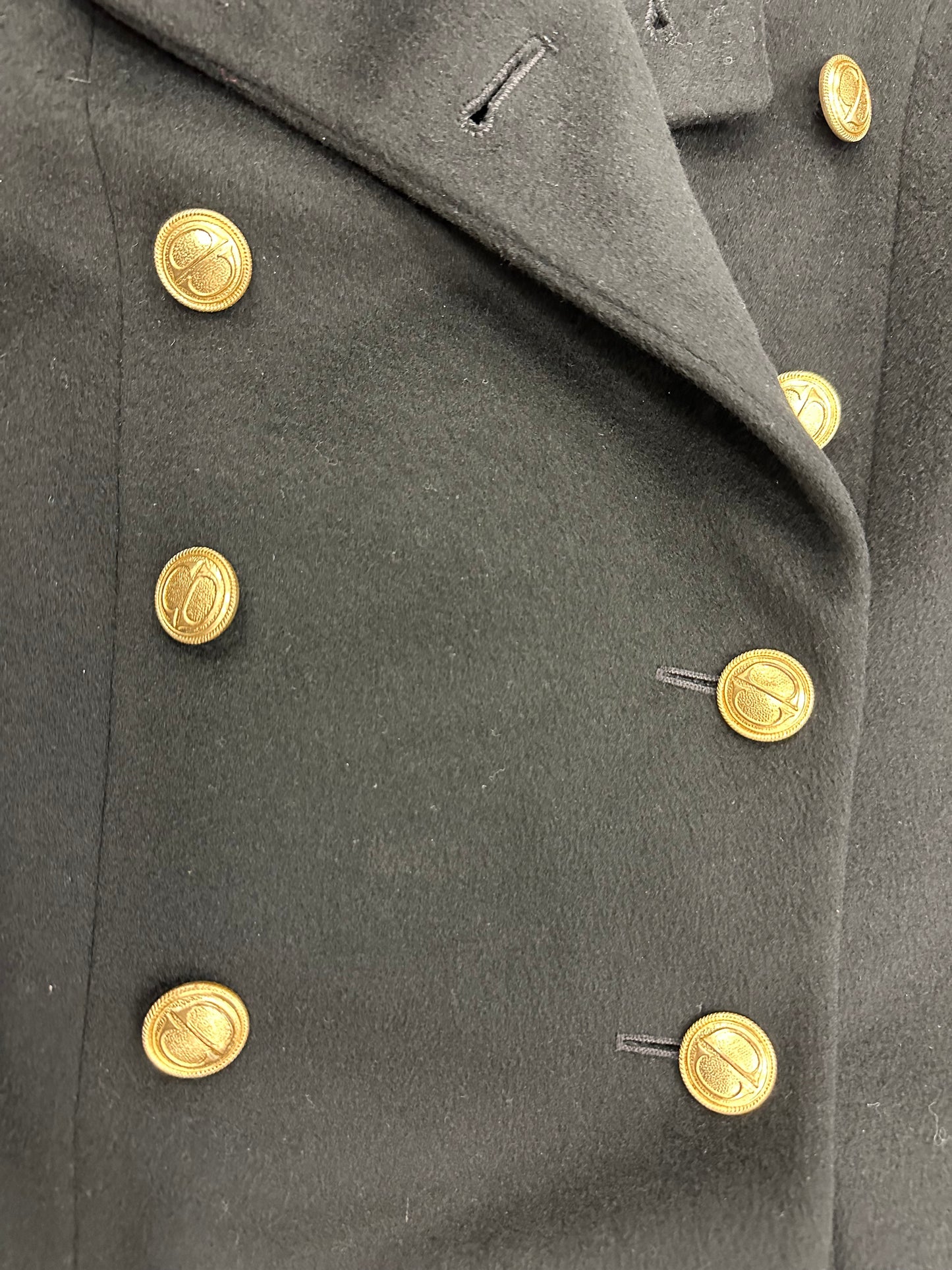 Vintage Christian Dior Long Wool Coat