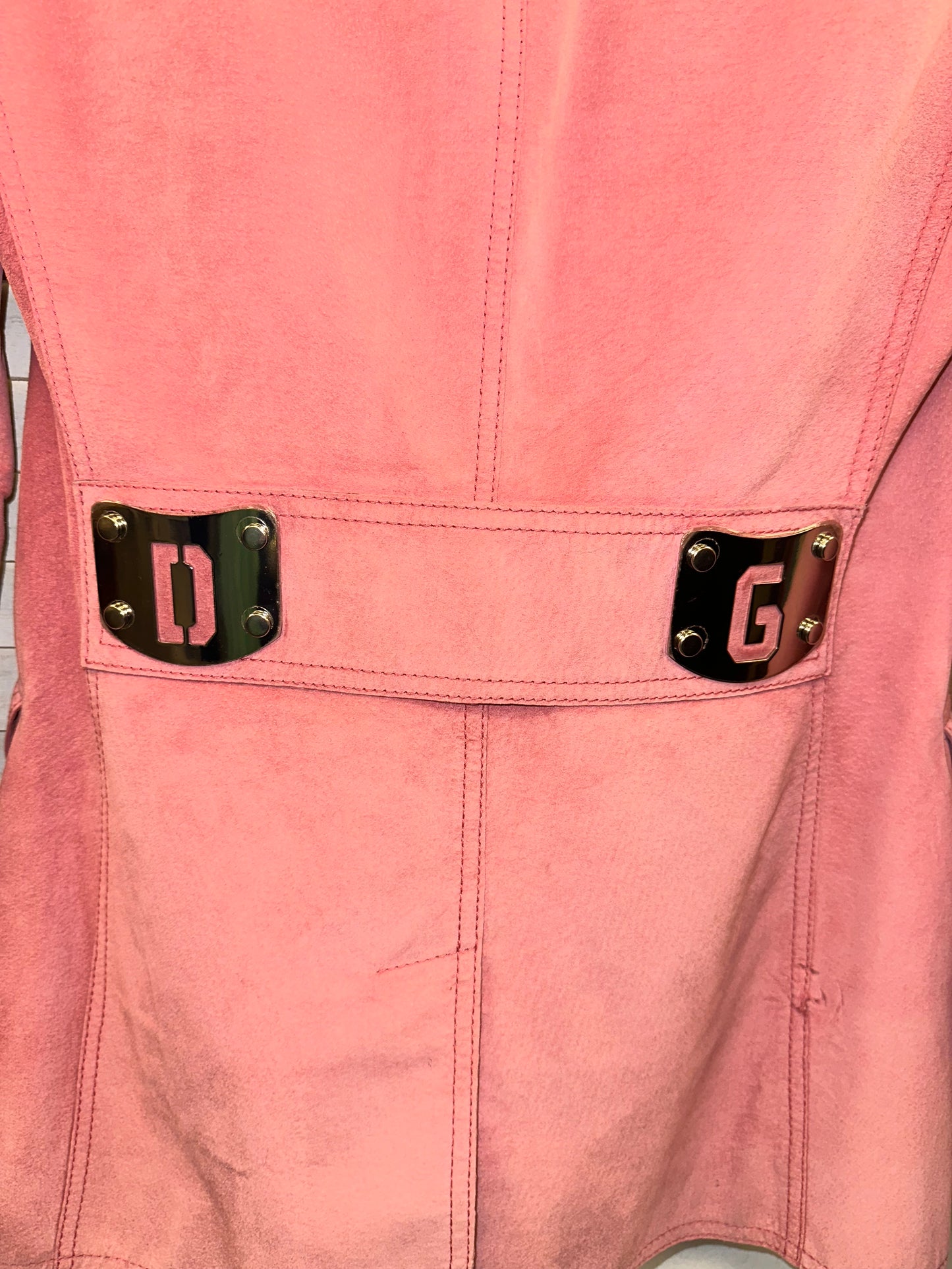 Vintage Dolce & Gabbana Pink Suede Jacket