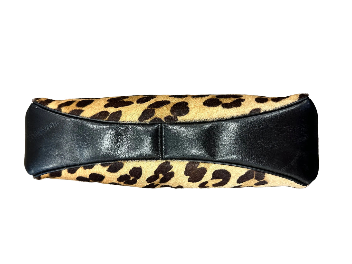 Vintage 1960s Genuine Leather & Ponyhair Leopard Purse