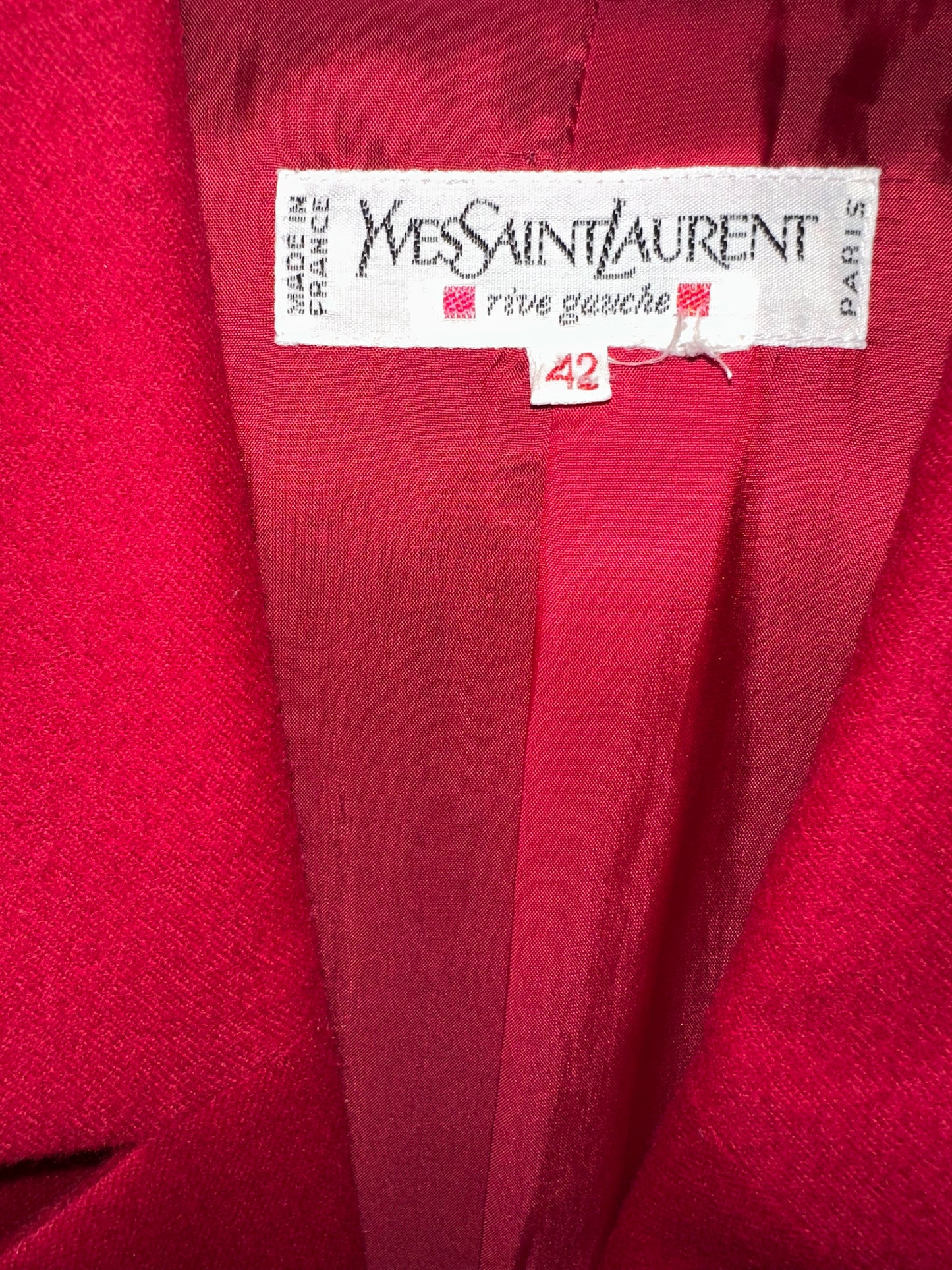 Vintage YSL Red Blazer