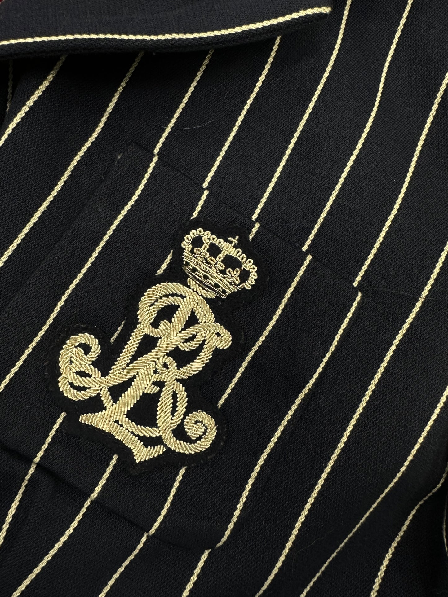 Vintage Ralph Lauren Navy Striped Blazer