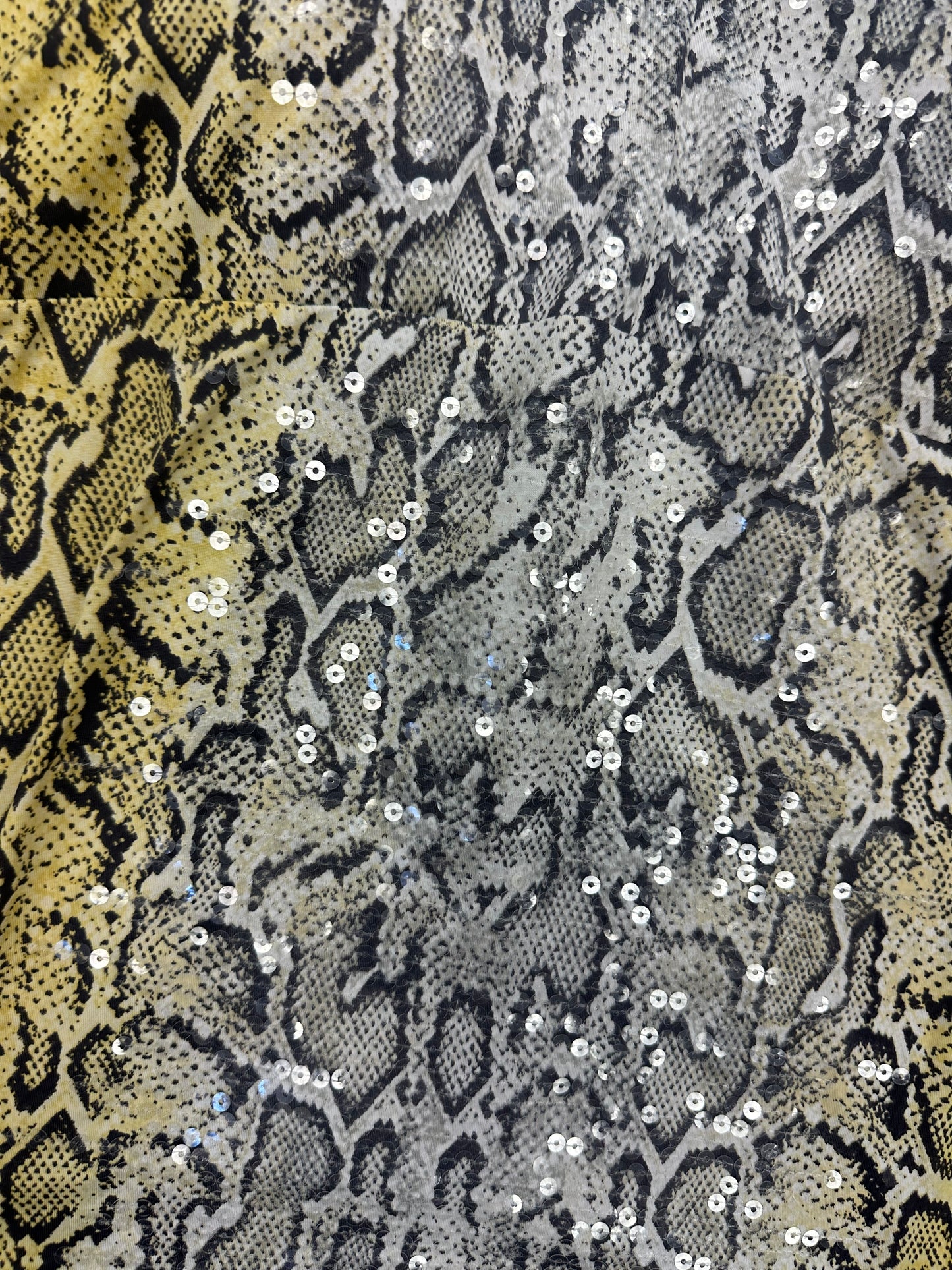 Vintage Sequins Snake Halter Tank Top