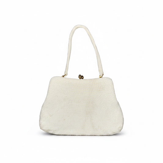 Vintage Beaded Kiss Lock Handbag