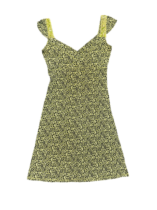 Y2K Green Cheetah Dress