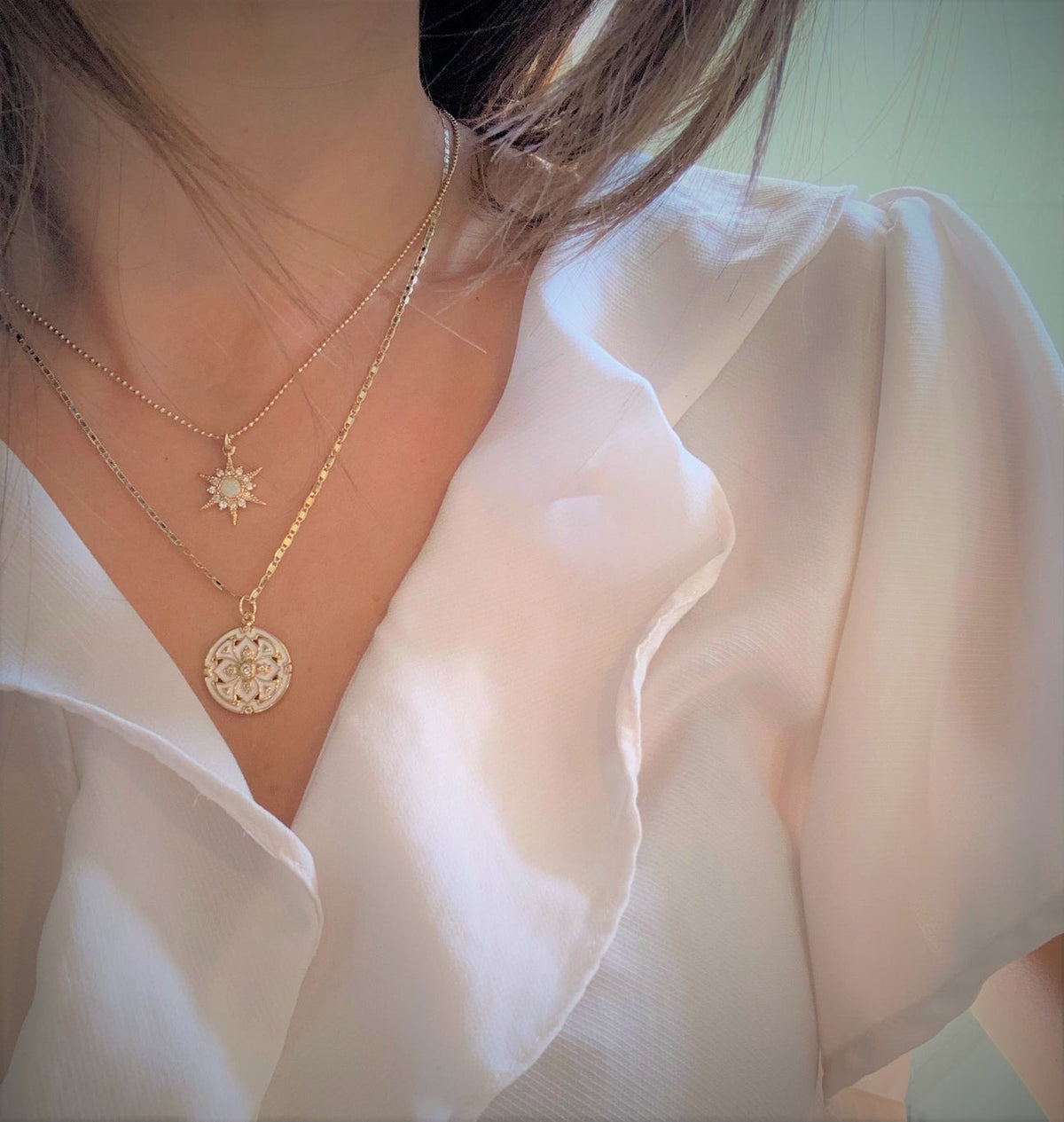 GALYNT Chivalry Medallion Necklace