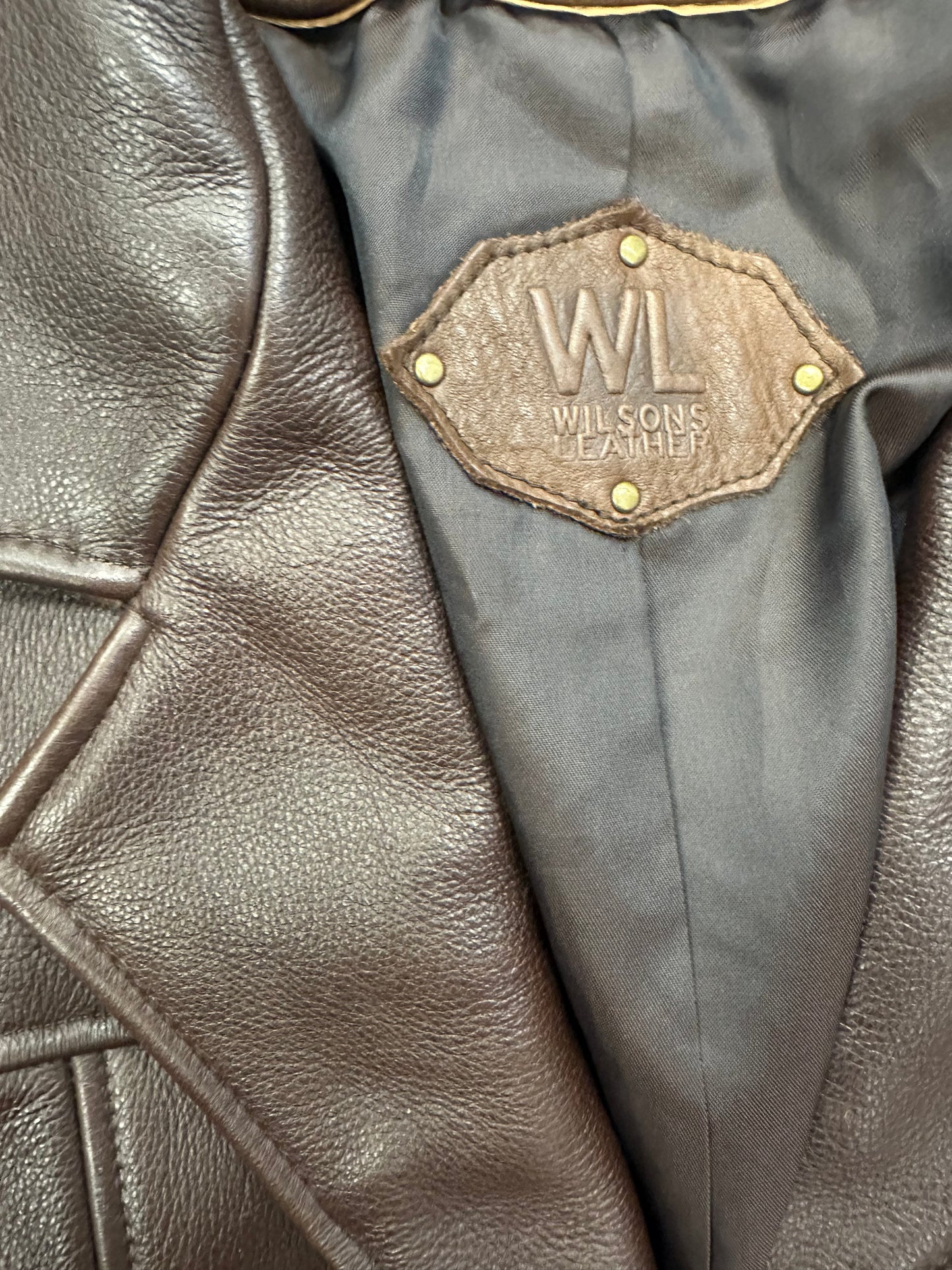 Vintage Brown Leather Jacket
