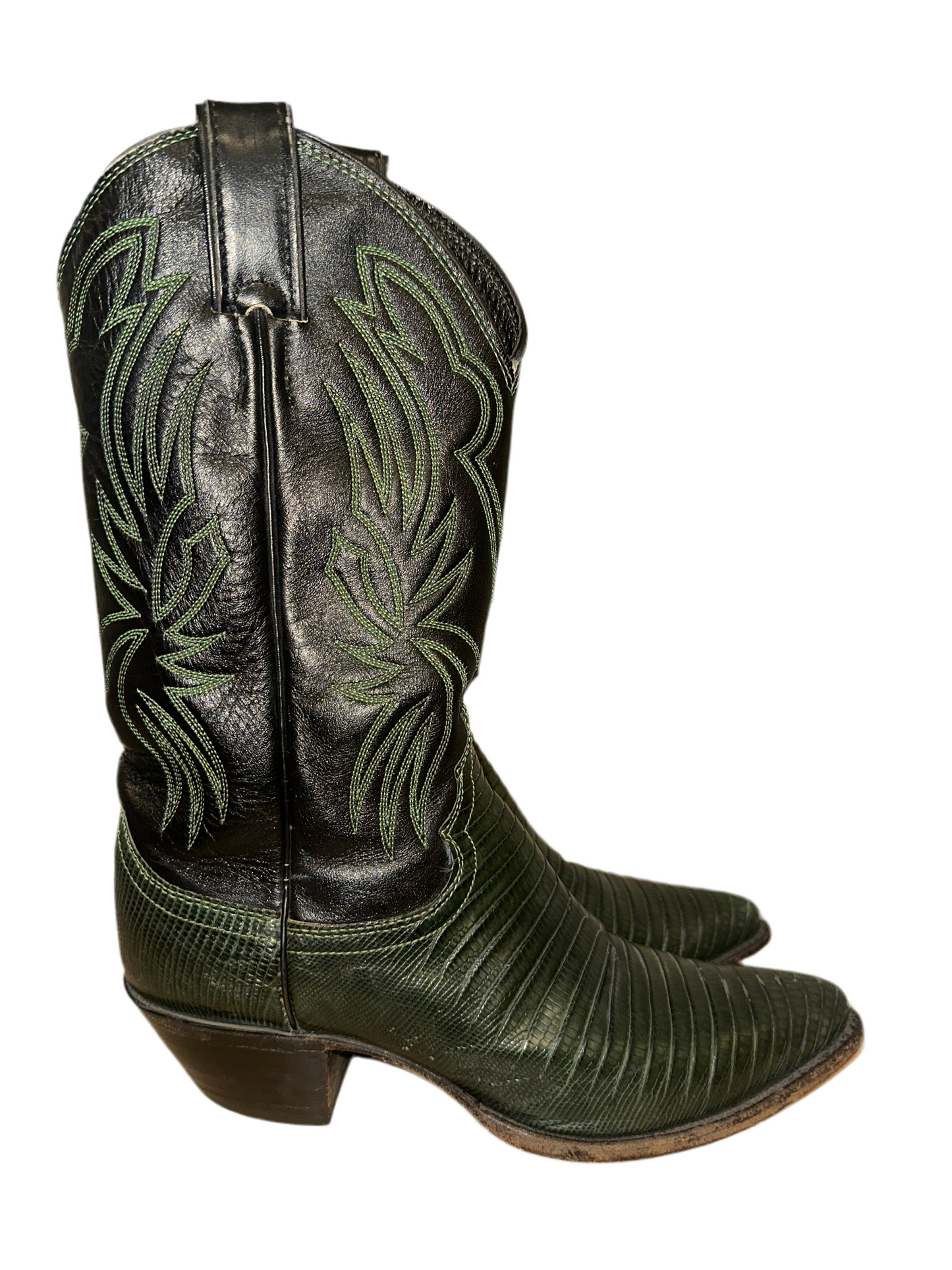 Vintage Green Cowboy Boots