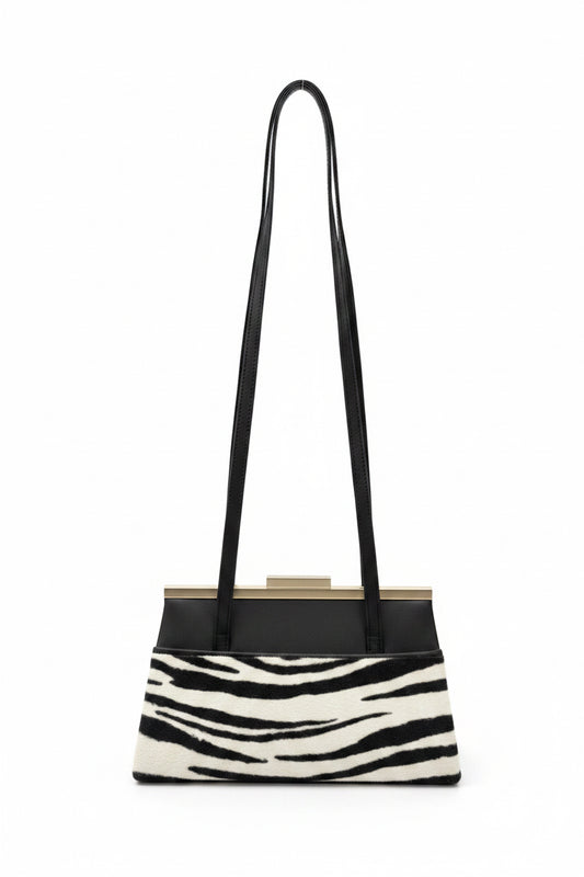 90s Zebra Shoulder Bag