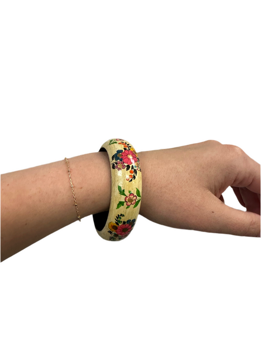 Hand Painted Wooden Bangle