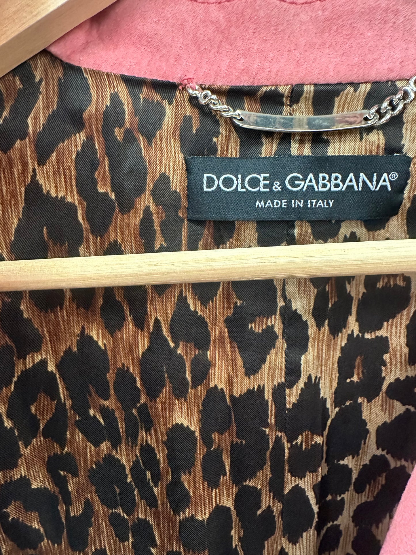 Vintage Dolce & Gabbana Pink Suede Jacket