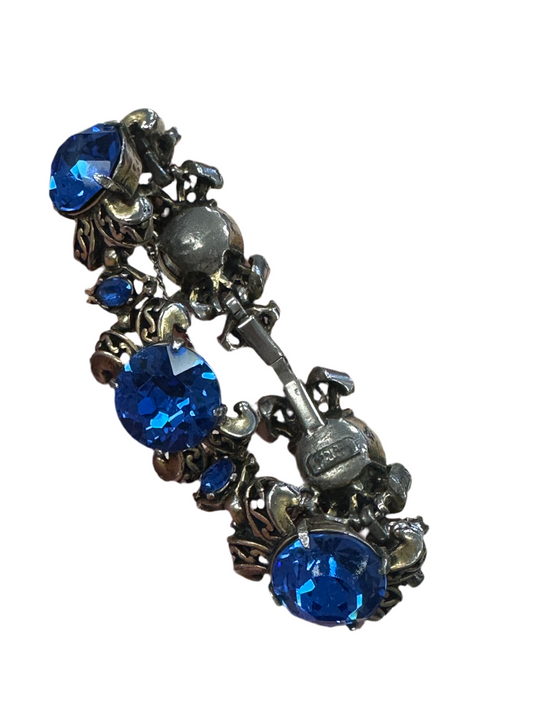 Vintage Blue Gemstone Bracelet