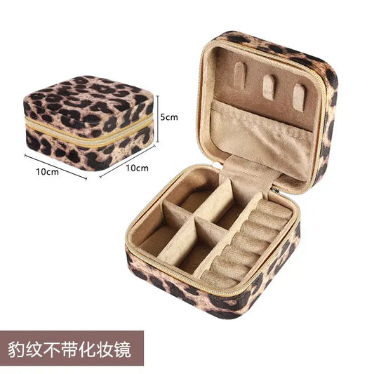 Plush Jewelry Box for Travel in Assorted Colors