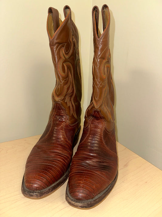 Vintage Brown Cowboy Boots
