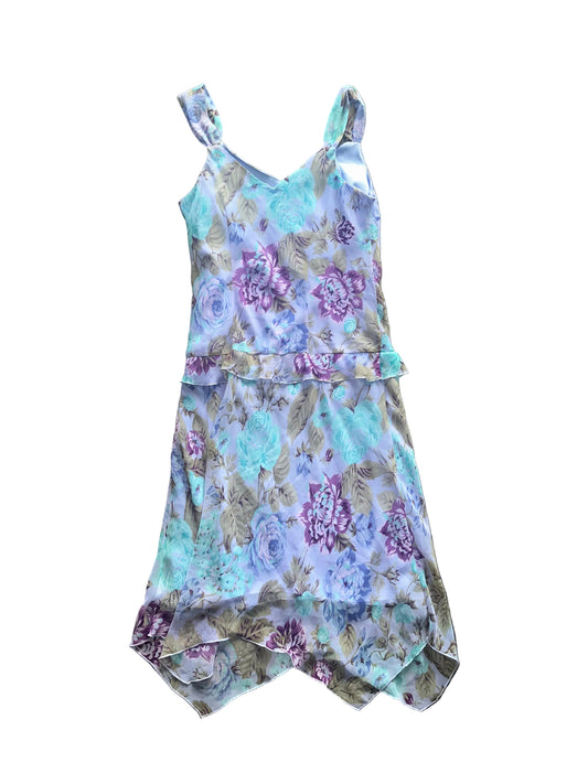 Vintage Floral Midi Dress
