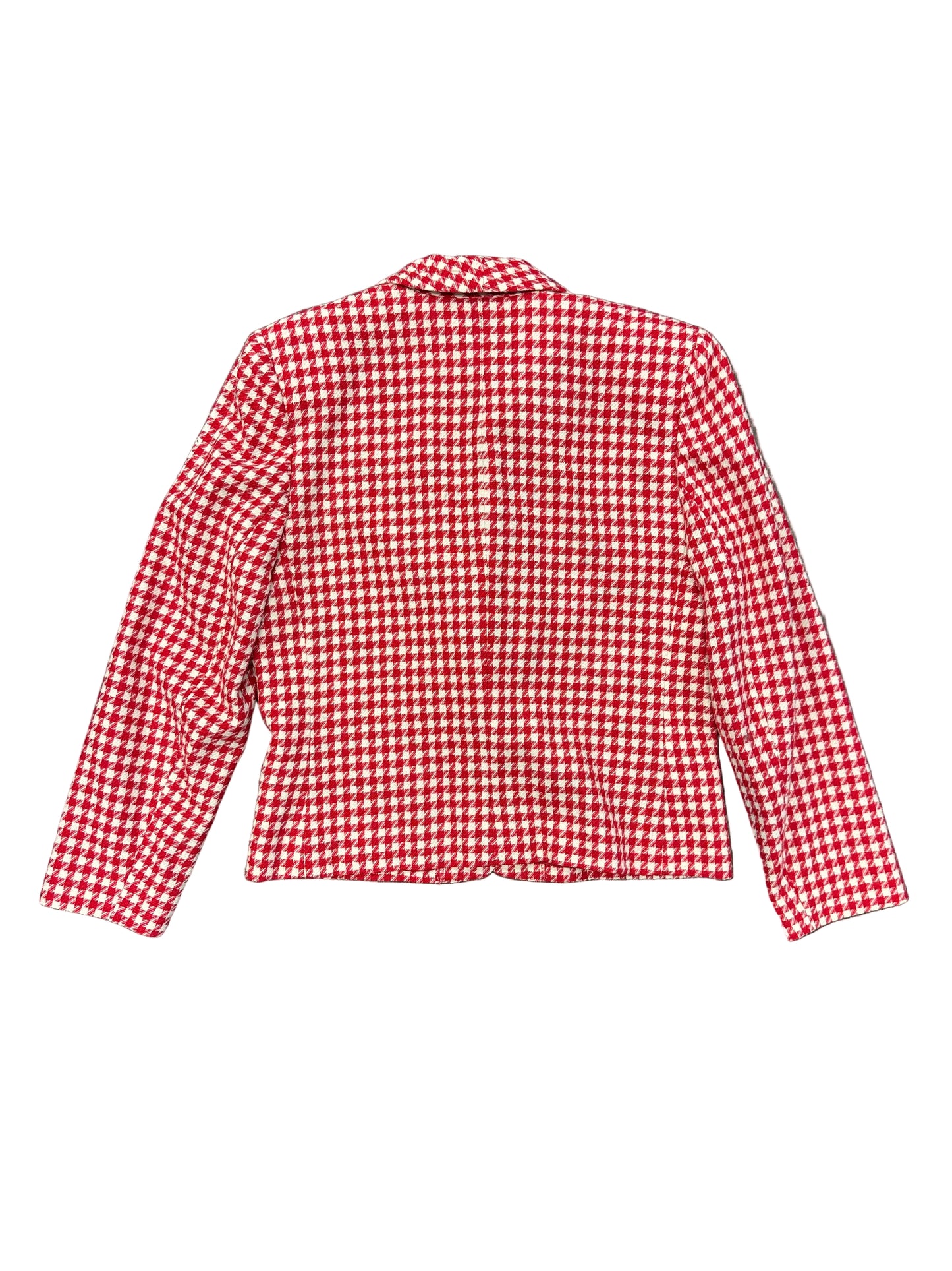Vintage Red Houndstooth Blazer