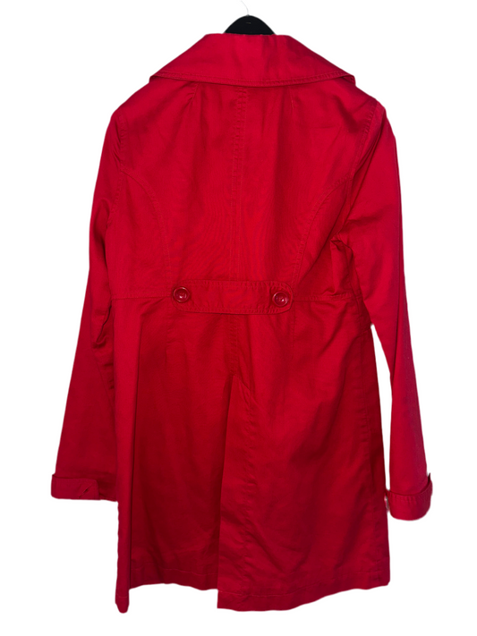 Vintage Red Trench Coat