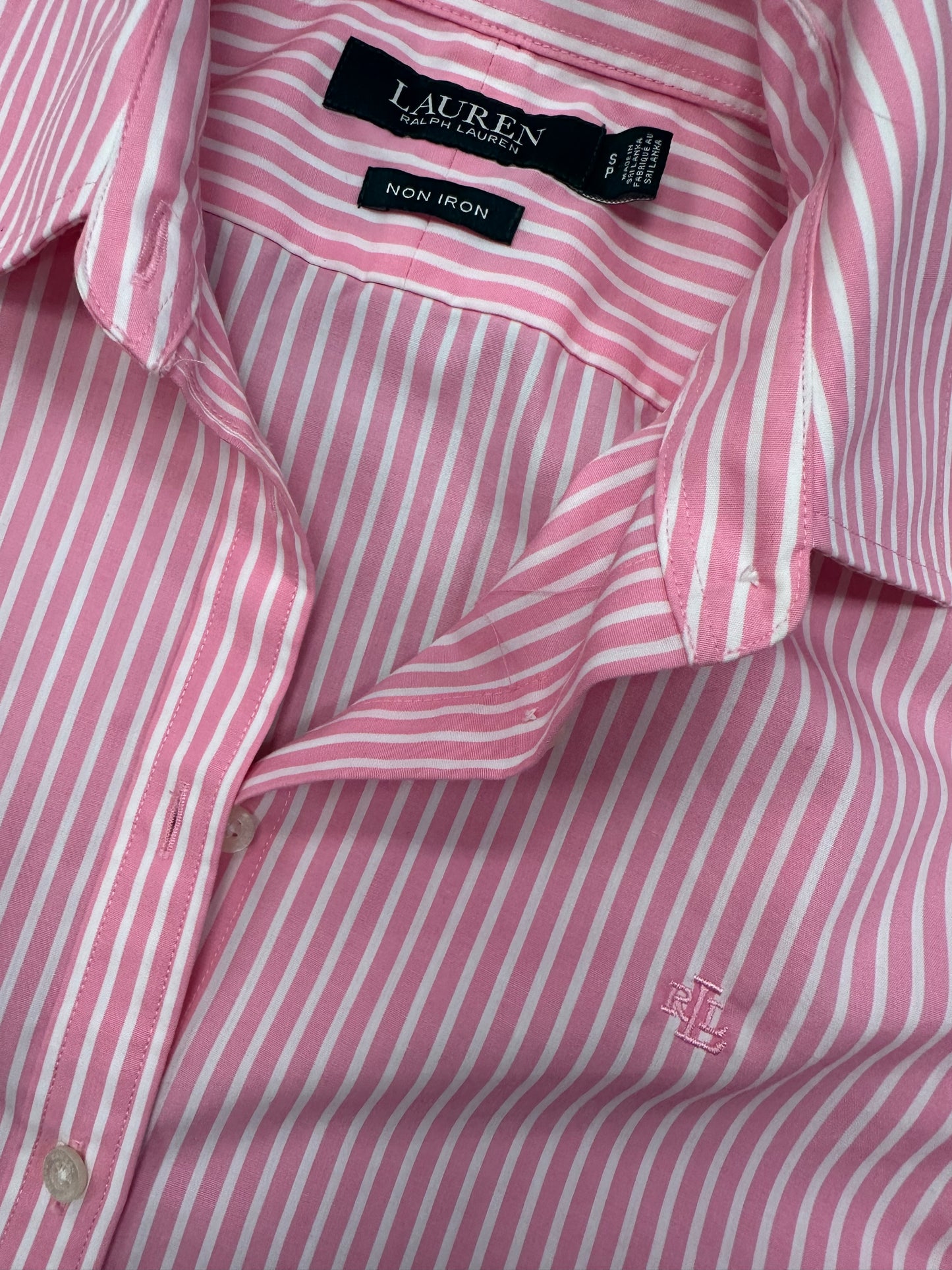 Ralph Lauren Pink Pinstripe Button Down Shirt