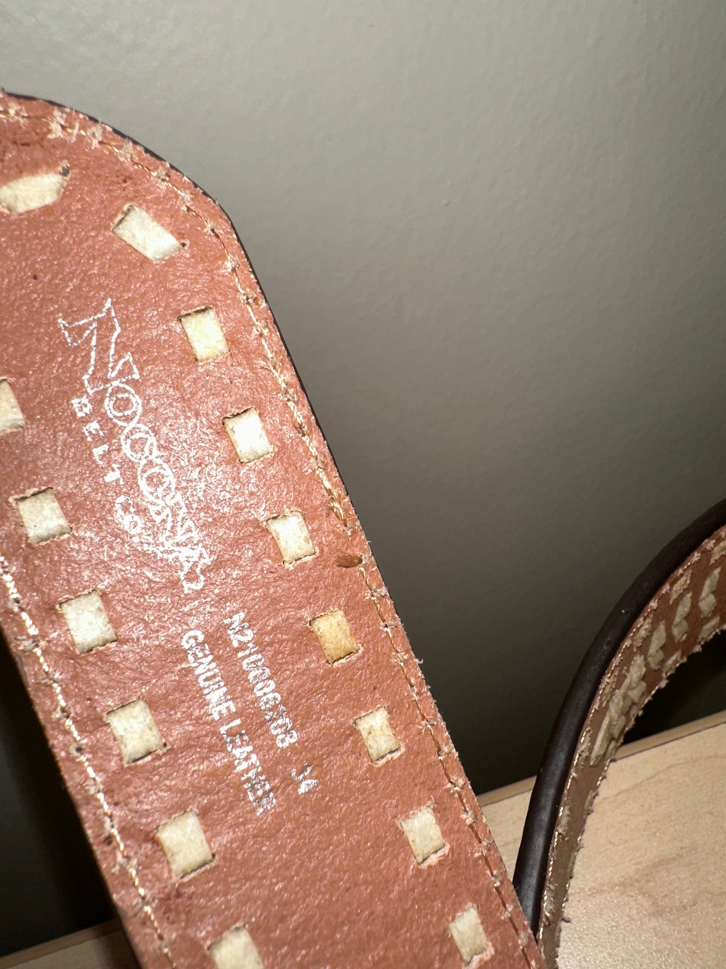 Genuine Leather Western Belt