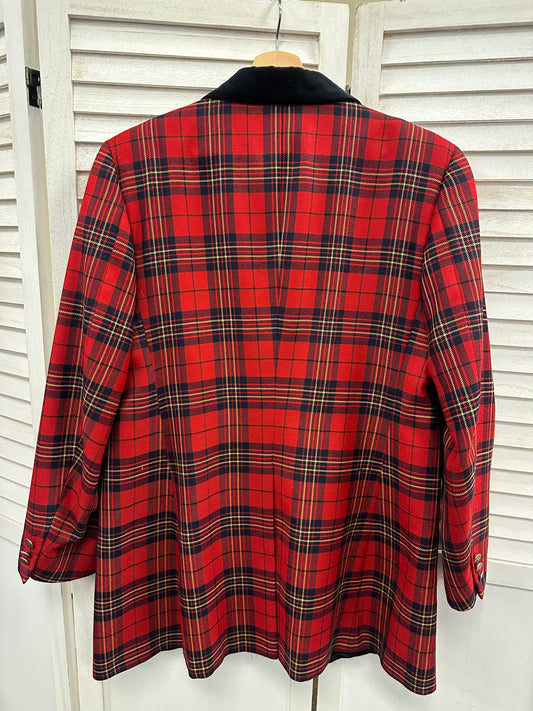 Vintage Burberry Plaid Blazer