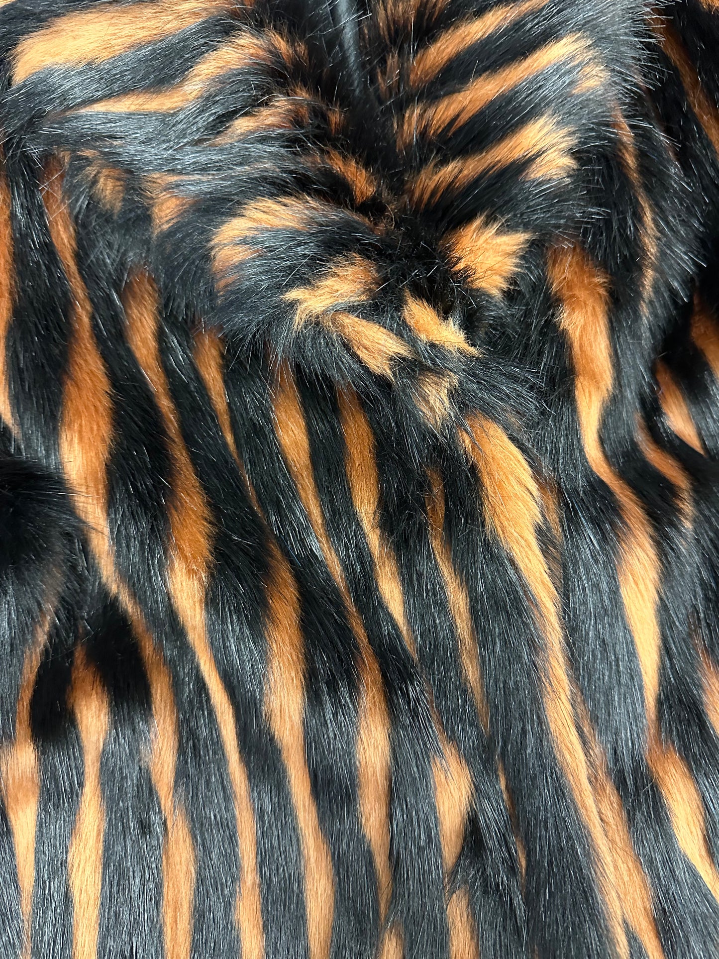Vintage Faux Fur Striped Jacket