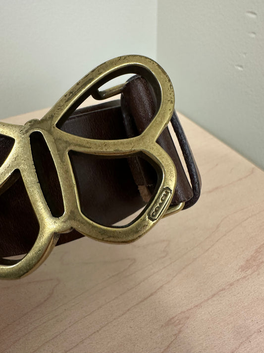 Vintage Coach Butterfly Belt