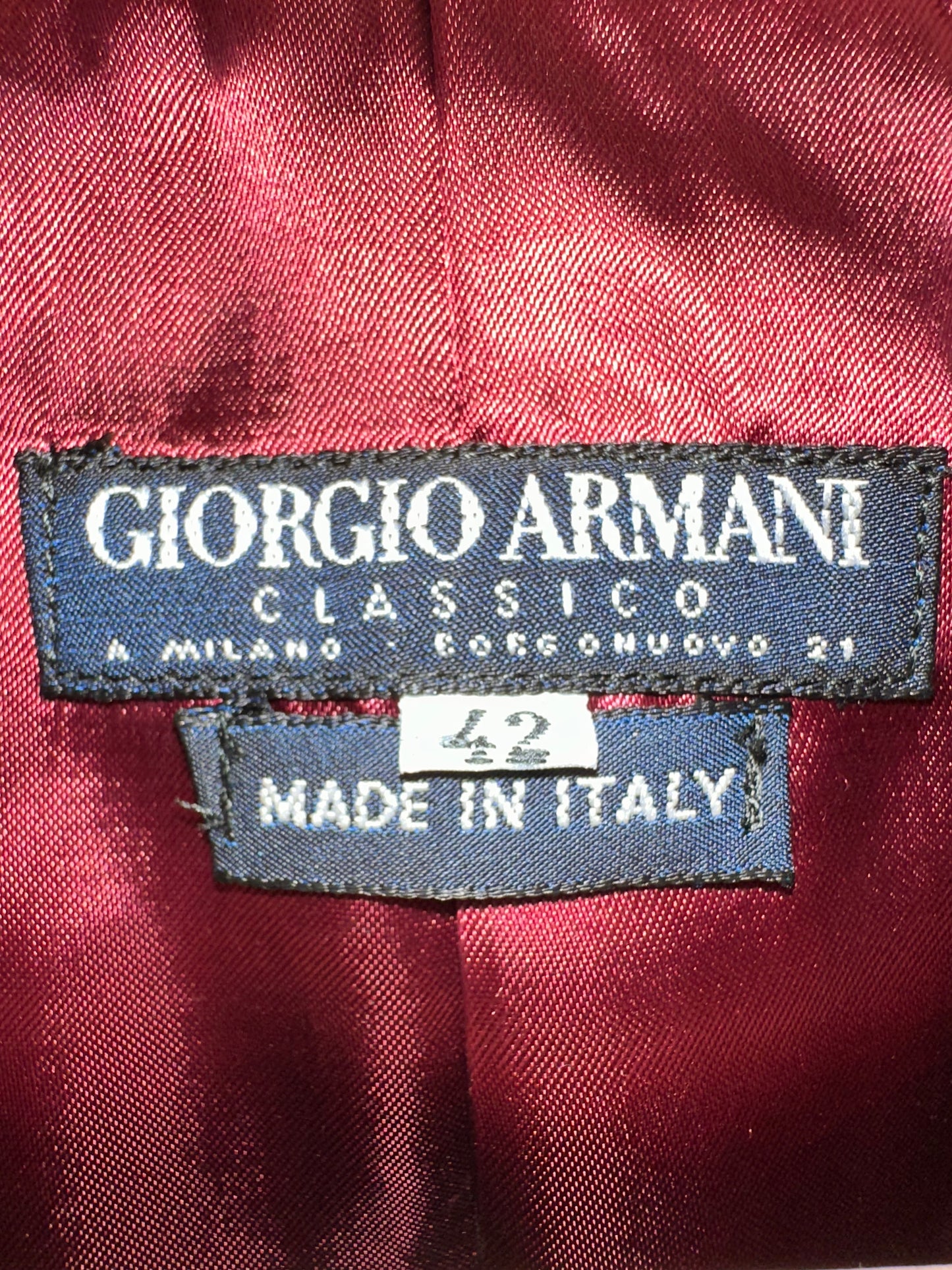 Vintage Giorgio Armani Velvet Blazer