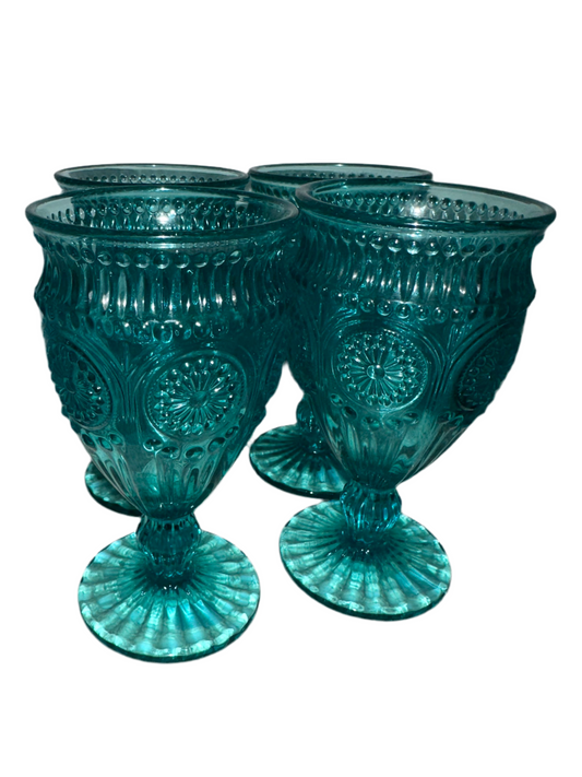 Turquoise Water Glass