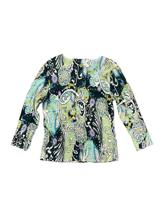 Vintage Sheer Patterned Blouse