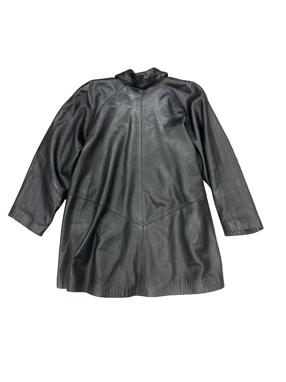 Vintage Open Front Leather Jacket