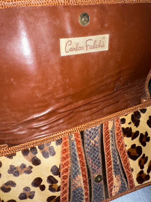 Carlos Falchi Animal Print Crossbody