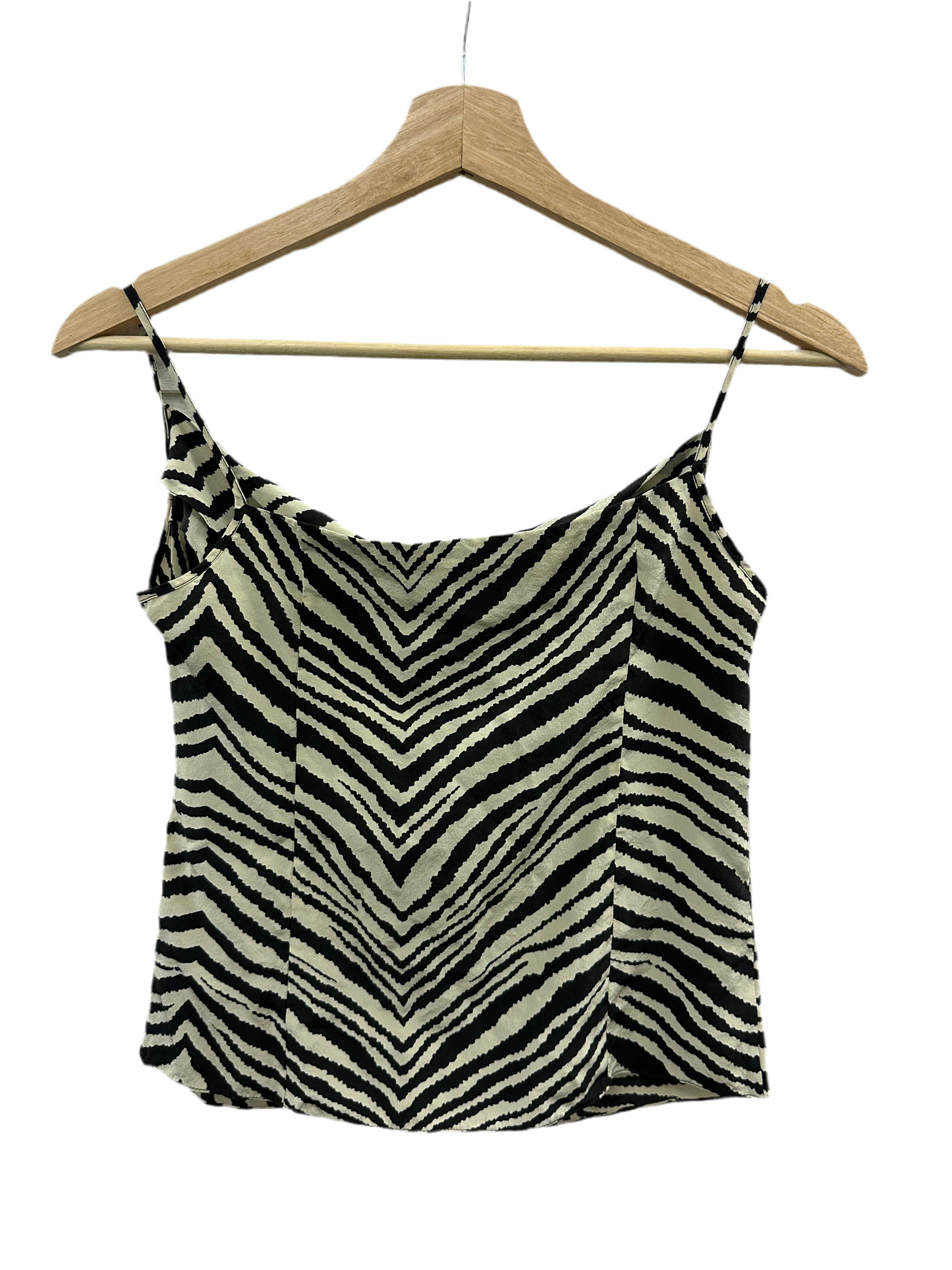 Vintage Silk Zebra Tank Top