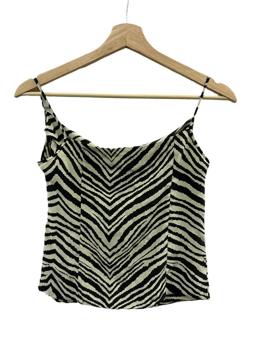 Vintage Silk Zebra Tank Top
