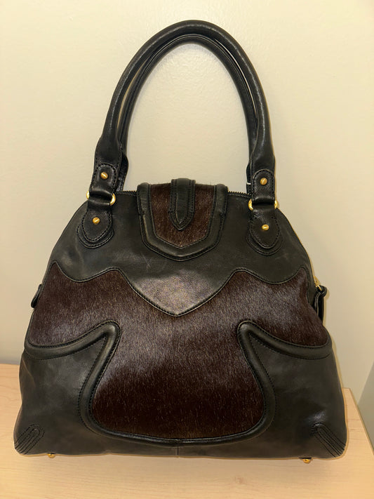 Vintage Leather & Ponyhair Handbag