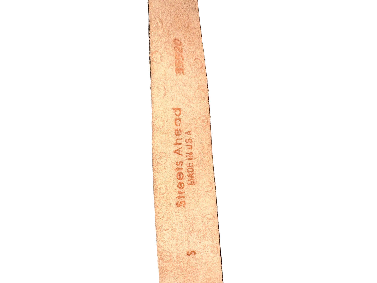 Vintage Blue Leather Belt