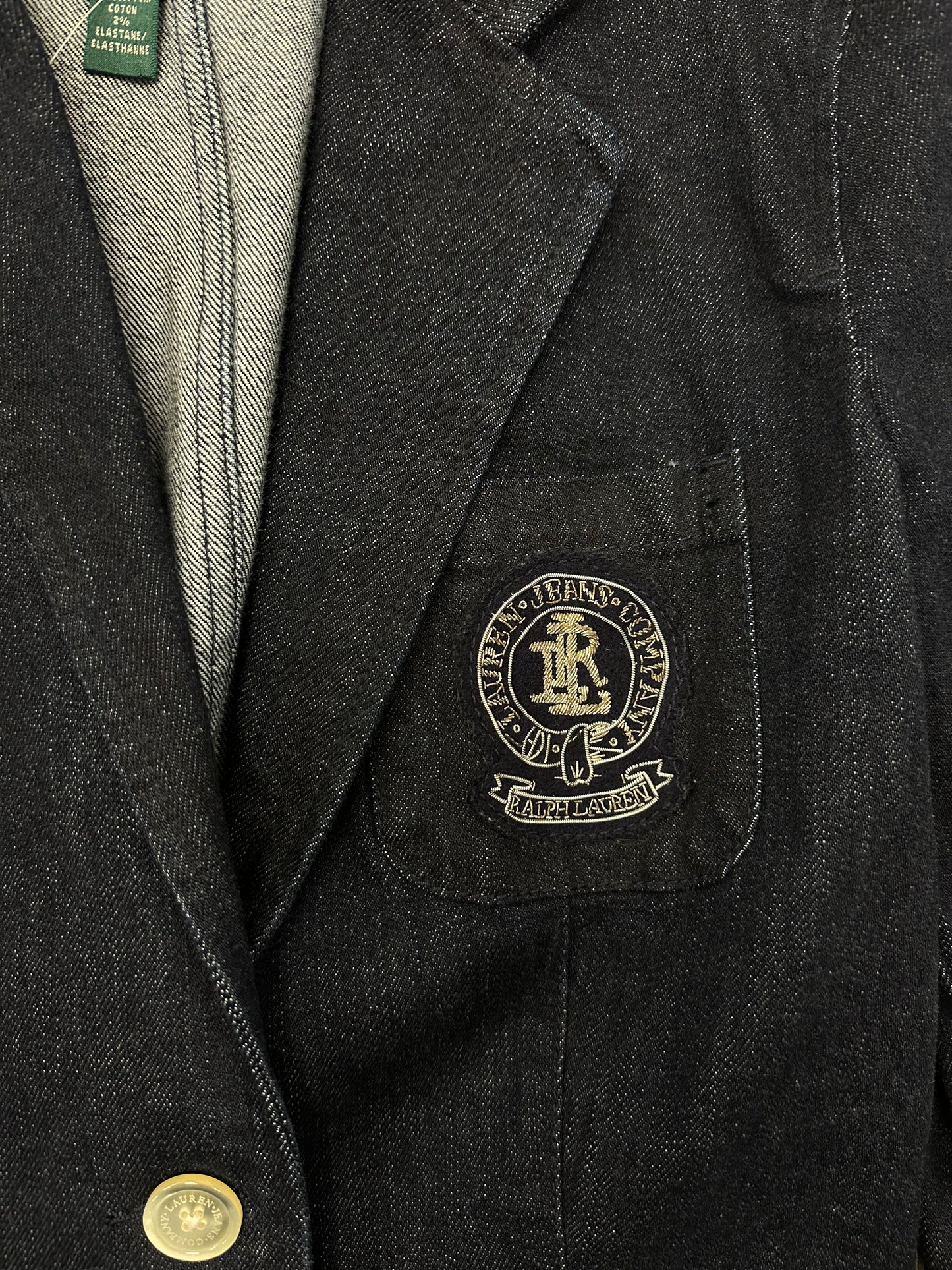 Vintage Ralph Lauren Denim Crest Blazer