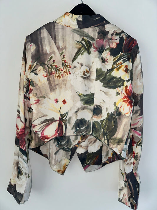 Haute Hippie Silk Floral Blazer