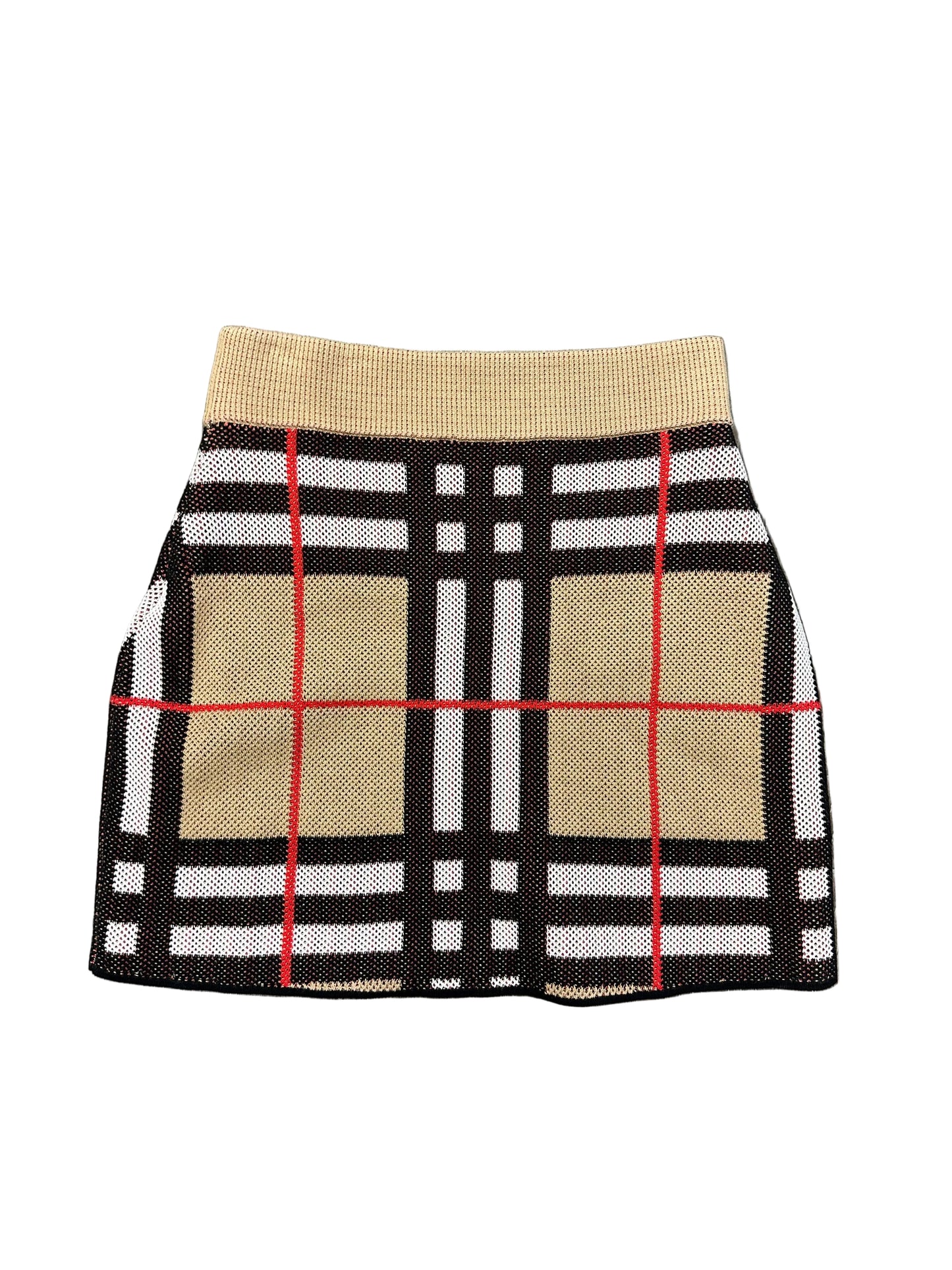 Vintage Knit Burberry Skirt