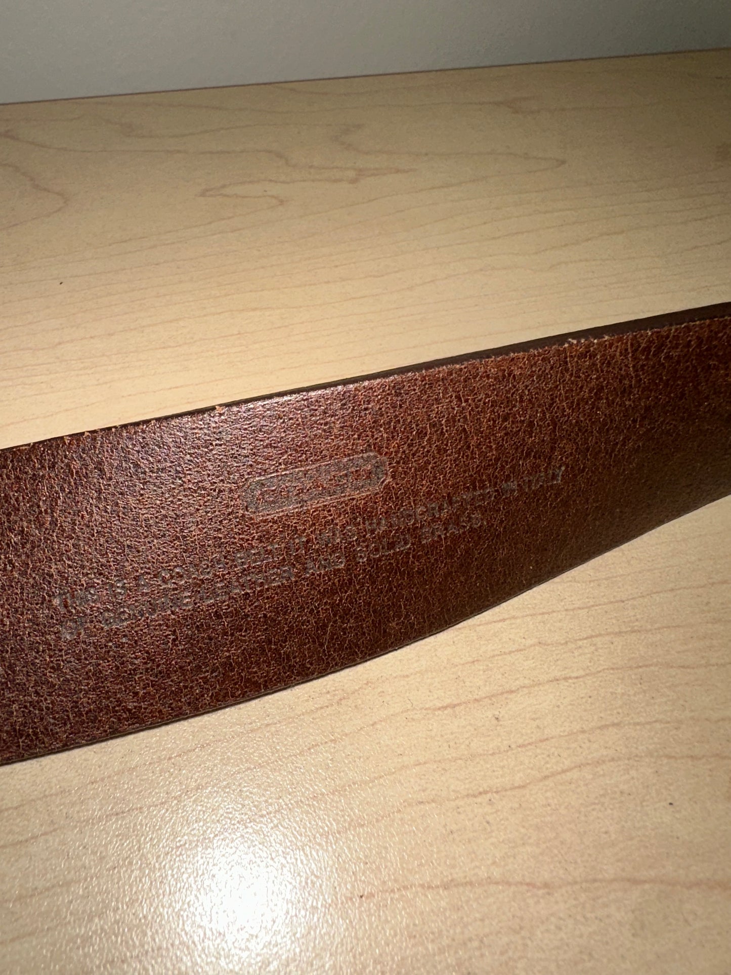 Vintage Coach Butterfly Belt